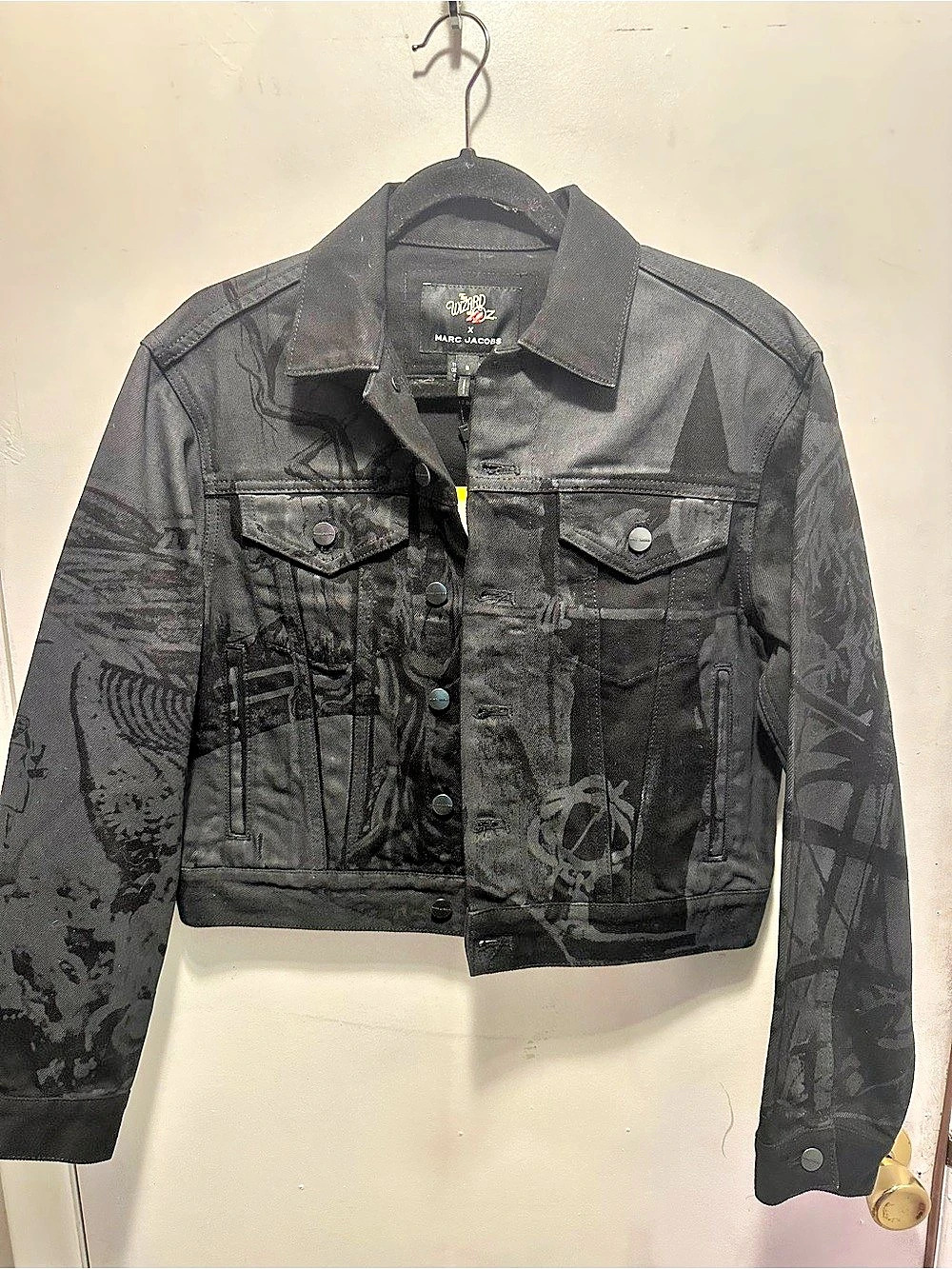 Marc Jacobs x The Wizard of Oz Black Denim Jacket Size S NWT $495